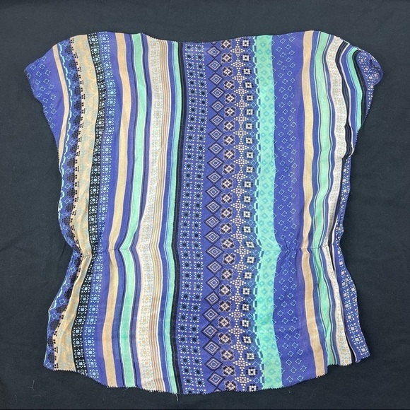 Sanctuary Womens Blouse Blue Striped Small - Picture 9 of 9